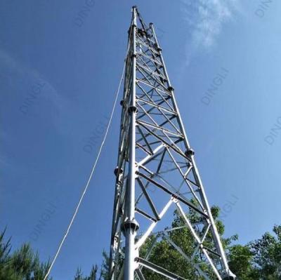 China Customized 3 Leg Self Supporting Telecom Steel Lattice Tower for sale