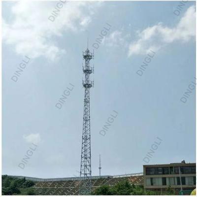 China 3 Leg Triangular Lattice Tower Free Standing Cell Galvanized Steel Telecom Mast Tower for sale
