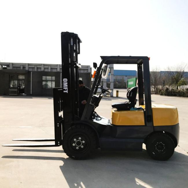 3ton 3t Diesel Forklift with Triplex Container Mast Side Shift Three Stage Mast Side Shifter