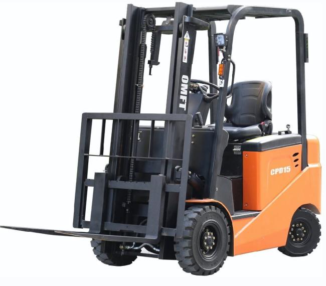 1.5ton 1500kgs Four Wheels Small Omft Electric Forklift Truck with AC System