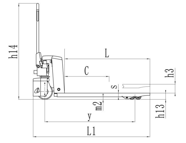 Ce Approved 1.5 Ton 1.5t Mini Electric Powered Pallet Truck Pallet Truck Semi-Electric Pallet Truck Walkie Type