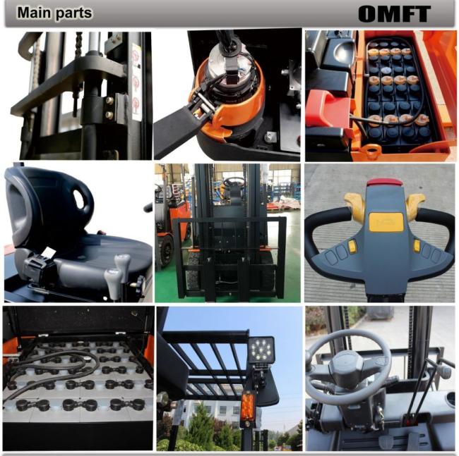 Factory Supply 1.6 Ton 1.6 T Stand Type Self-Loading Self-Unloading Electric Stacker Full Electric Powered Pallet Stacker for Sale