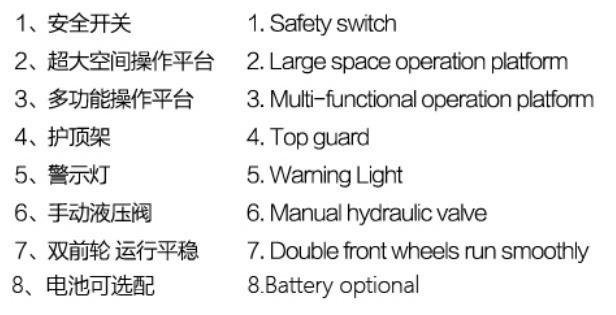 Warehouse Picking up Machine Self Propelled Electric Order Picker