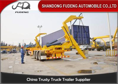 China 40ft Self Loading Container Trailer 3 * 13 Tons Axles Mechanical Suspension for sale