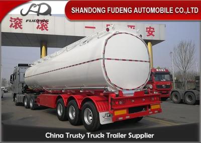 China Aluminum 28t Capacity 45000 Liters Fuel Tanker Semi Trailer for sale