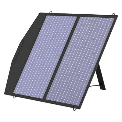 China Foldable Portable Solar PV Panel Charger 60W Waterproof Solar Power Bank 18VDC 3A for sale