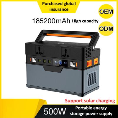 China 500Wh Portable Power Station Solar Mobile Lithium Battery Pack For Outdoor RV Camping for sale