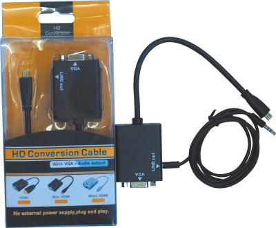中国 VGA の可聴周波ビデオ コンバーターへのマイクロ HDMI 販売のため