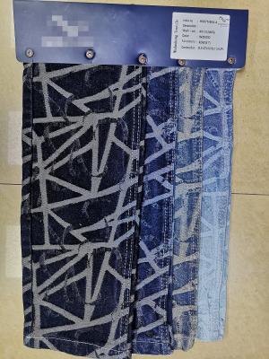 China OEM ODM Stretch Denim Fabric Jacquard Weave Poly Rayon Spandex Fabric H907m504-4 A for sale