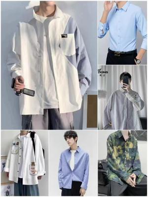 China Cotton Polyester Mens Polo Shirts Fashion Long Short Sleeve Shirts Kcs30 for sale