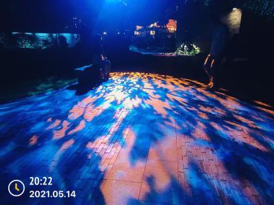 China Waterproof Dynamic Water Wave Effect Light Outdoor Rgbw Water Wave  Led Gobo Projector Light for sale