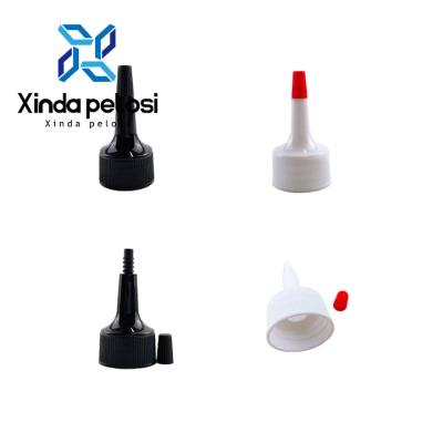 China PP Pointed Bottle Cap Plastic Spout Pouch Cap Color Long Nozzle for sale