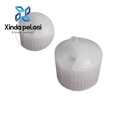 China PP Plastic Spout Caps White Turret Spout Dispensing Caps 24mm 28mm for sale