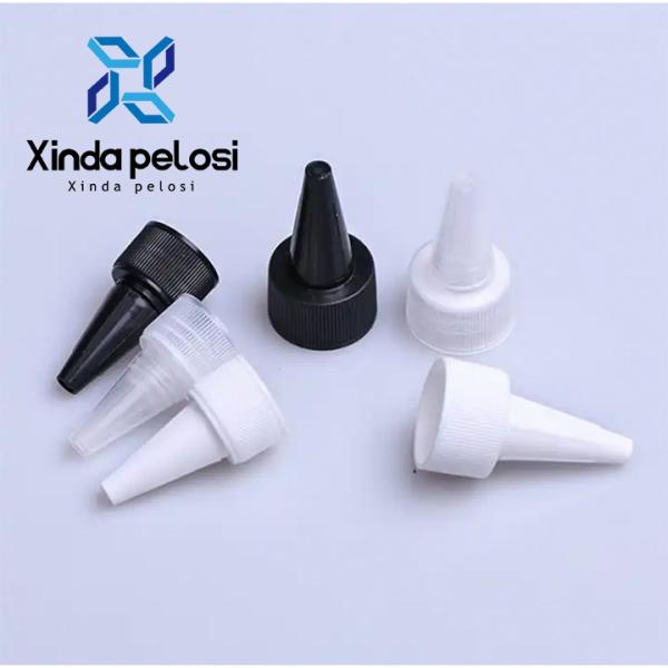 Quality Squeeze Bottle Push Pull Caps Tops Tip White Red Green Pink Twist Off Pointed Mouth Cap for sale