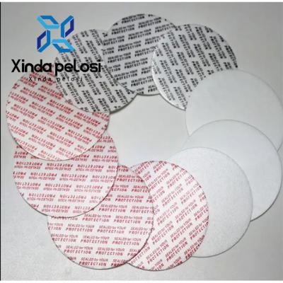 China Sello de inducción de sellado térmico tapa de revestimiento de papel de aluminio fácil de pelar para PET PE taza PP en venta
