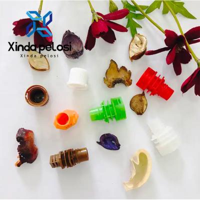 China En granel Colorido 100% de calidad alimentaria de plástico Garrafa de bolsillo tapa Sello antifraude anillo de boquilla tapa en venta