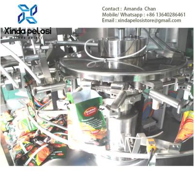 中国 Automatic Pouch Packing Machine Pouch Filling And Sealing Machine For Drink Juice Baging Capping 販売のため