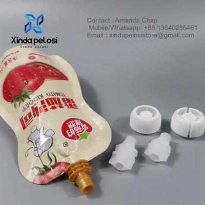 中国 Eco Friendly Food Grade Material PP Plastic Nozzle For Baby Food  Plastic Spout For Pouches 販売のため