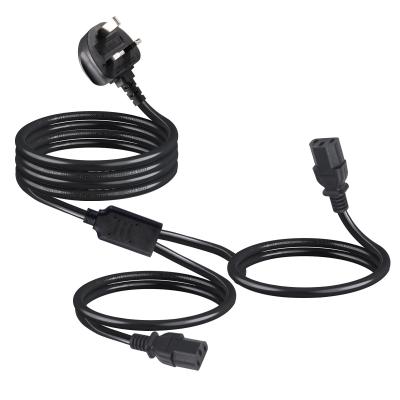 Китай Потребительская электроника BS Мужской конец типа C13 Y Сплитер IEC Сцепный кабель с розеткой C13 продается