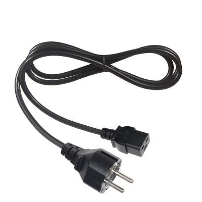 China 30A 240V Cable  1.5mm Shuko VDE Amplifier Cord IECC19 Female Connector Pdu Ac Power Plug for sale