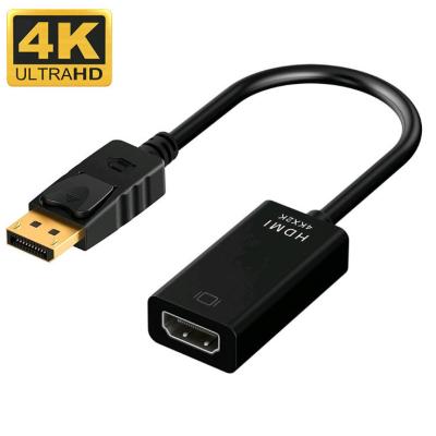 Китай АБС Коаксиальный покрытый золотом дисплейный порт мужской DP к HDMI кабельный адаптер для проектора продается