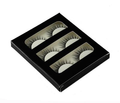 China 3 Pairs Synthetic Natural False Lashes Eye Makeup Portable For Travel for sale