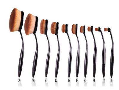China 10pcs Toothbrush Synthetic Hair Makeup brush Set for sale