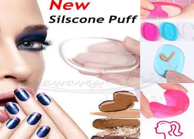 China Custom Beauty Makeup Accessories Transparent Silicone Gel Makeup Sponge for sale