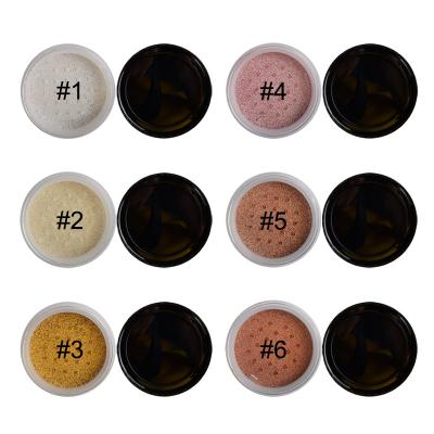 China 6 Colors Loose Powder Highlighter High Pigment Private Label Suit For Any Occasions for sale