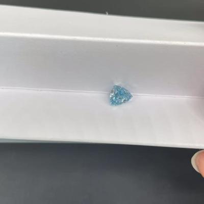China Triangular CVD Man Made Blue Lab Grown CVD Diamonds 0.89ct IGI Certified for sale
