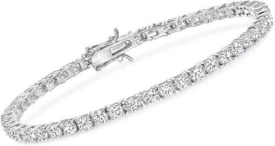 China Synthetic Jewelry 0.1ct Lab Created Diamond Bracelet Round Cut for sale