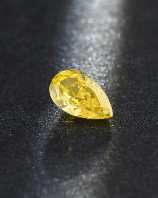 China Pear Cut Synthetic Lab Grown Canary Diamonds IGI Certified for sale