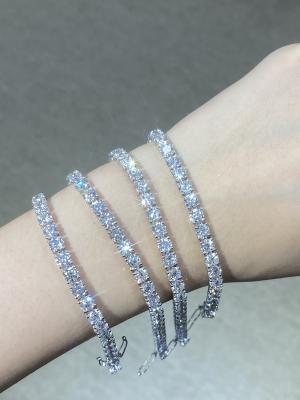 China Synthetic Lab Grown Diamond Bracelet Custom Jewelry Tennis Bracelet for sale