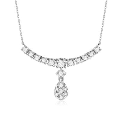 China Luxury Design 18k de ouro de laboratório cresceu pendente de diamante belo pendente branco joias de diamante para a festa à venda