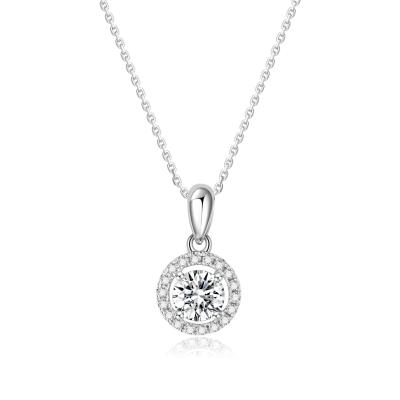 Chine Sens du design 18k Gold Collier de diamant en laboratoire pour les cadeaux et les fêtes bijoux de diamant blanc Collier de diamant à vendre à chaud à vendre