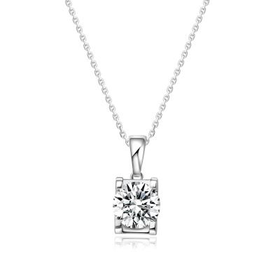 中国 クラシックデザイン 18k ゴールド 実験室で育てた ダイヤモンドのペンダント シンプルでクールなスタイル 白いダイヤモンドの宝石 熱売り ダイヤモンドのペンダント 販売のため