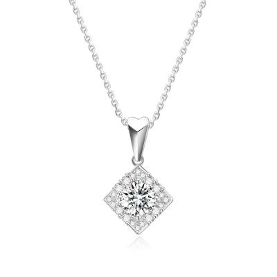 China Sense Of Design 18k Gold Laboratório-Crescido Diamant Pendente para presente e festa Branco Diamant joias Moda Diamant Pendente à venda