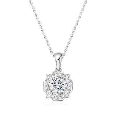 Chine Sens du design 18 carats d'or de laboratoire Diamant pendentif style d'individualité Blanc Diamant bijoux Style cool Diamant pendentif à vendre