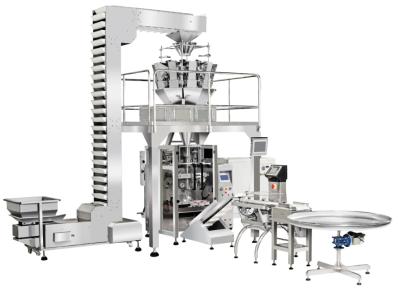 China Vffs Packaging Machine Puffed Food Potato Chips Snacks Weighing And Packaging Machine for sale