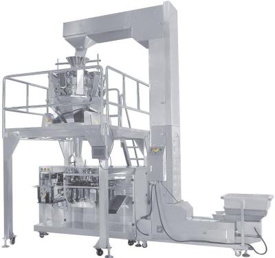 China Granule Premade Bag Packaging Machine Zipper Pouch Biscuits Packing Machine Auto Doy-pack Nuts Weighing Packing Machine for sale
