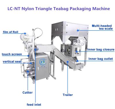 China Nylon Triangle Rose Flower Teabag Packaging Machine Tea Sachet Packing Machine for sale