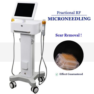 China Two Handles Face Lifting RF Microneedling Machine Fractional Skin Rejuvenation for sale