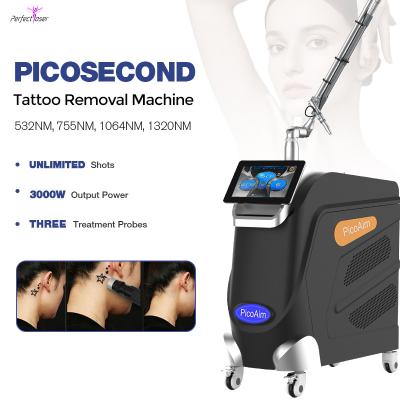 China Q Switched Nd Yag Picosecond Laser Tattoo Removal Machine Acne Pigmentation 2000W for sale