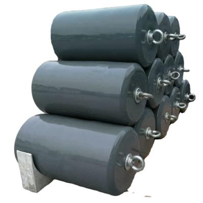 China Cylindrical Navy Grey Floating Foam Fender For Ship Protection for sale