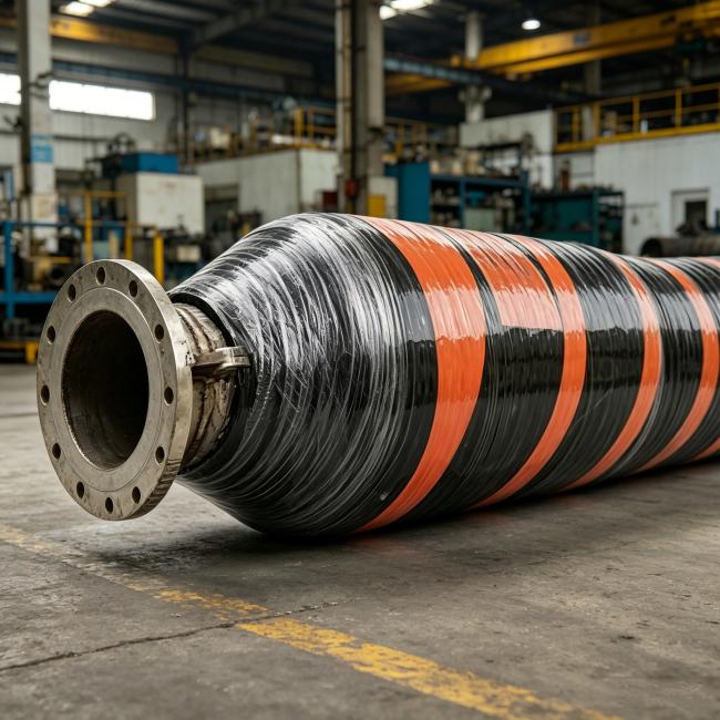 Close-up view of STS Hose construction