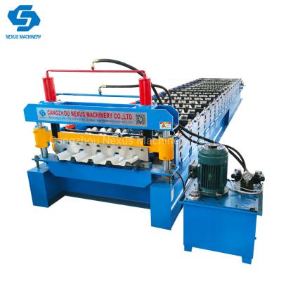 China Chromadek IBR Roof Sheet Roll Forming Machine/Steel Profile Zinc Forming Machine for sale