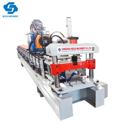 China                  Color Steel Galvanized Roofing Roof Wall Ridge Cap Tile Roll Forming Making Machine              for sale