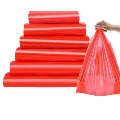 China Medium Reusable Plastic Vest Carrier Bags HDPE LDPE Colored T Shirt Bags for sale