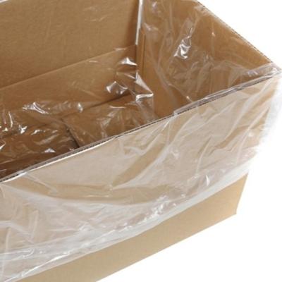 China Square Bottom PE Plastic Carton Liners Bag Transparent Inner Plastic Bag for sale