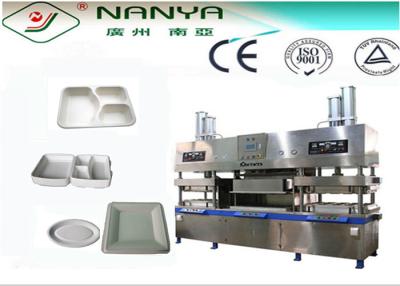 中国 機械 7000Pcs/H を作るタケ パルプの半自動環境に優しい紙皿 販売のため